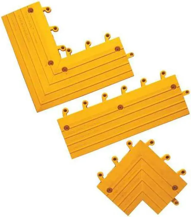 Alt view image 3 of 4 - WEARWELL 560 Mat Ramp,Yellow,6 in. x 18 in.,PK10