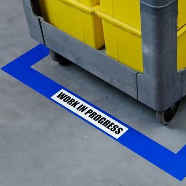 Alt view image 2 of 4 - BRADY 104374 Floor Marking Tape,Roll,4In W,100 ft. L