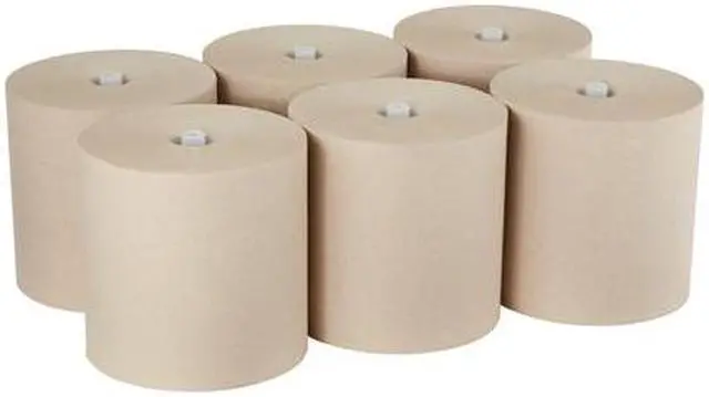 Alt view image 13 of 16 - Georgia-Pacific Pacific Blue Brown Ultra Towels - 7.87" x 1150 ft - Brown - Paper - Flexible, Chlorine-free, Biodegradable - 6 - 6 / Carton