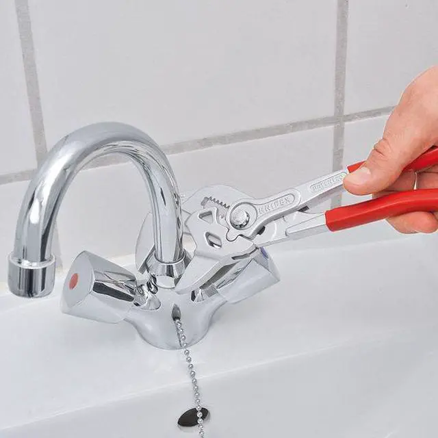 Alt view image 6 of 9 - KNIPEX 86 03 250 SBA 10 in Knipex Cobra Straight Jaw Plier Wrench Smooth,