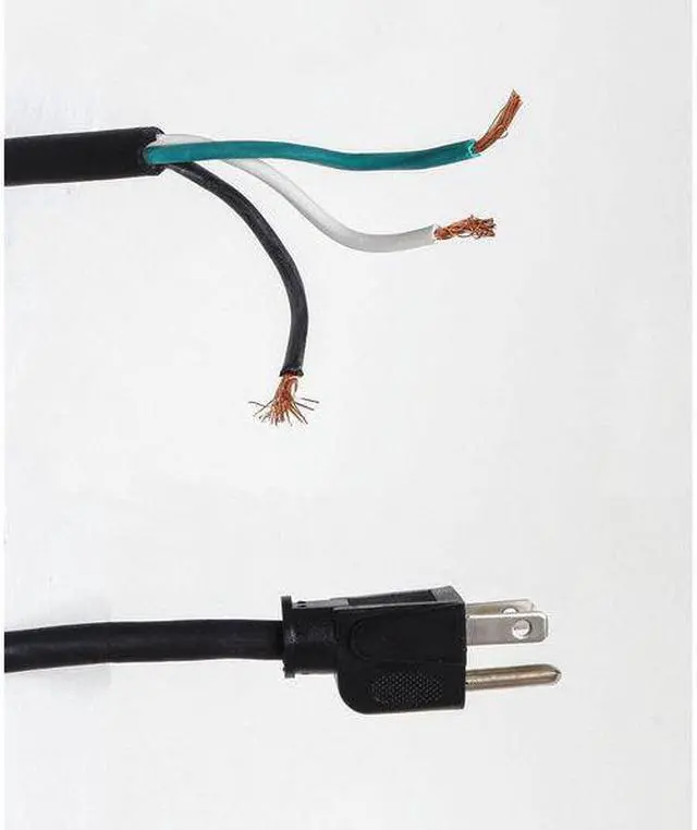 Alt view image 2 of 2 - ZORO SELECT E3604 Power Cord, 5-15P, SJO, 12 ft., Blk, 10A, 18/3