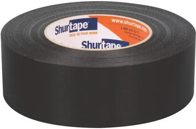 Alt view image 5 of 10 - Duct Tape,55m L,Adhesion 131 oz/in,Black SHURTAPE PC 599