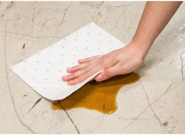 Alt view image 2 of 5 - BRADY SRPO100 Sorbent Pad, 5 gal, 7 1/2 in x 10 in, Oil, White, Polypropylene