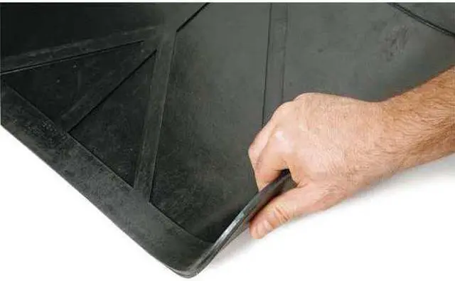 Alt view image 2 of 3 - BUYERS PRODUCTS B2418LSP Mud Flaps, 18 in X 24 in, Rubber, Black, 1 PR