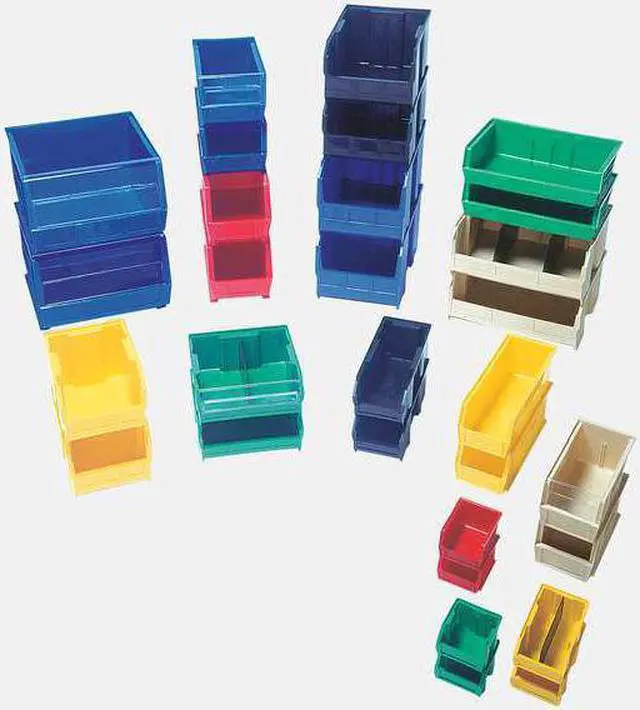 Alt view image 5 of 7 - QUANTUM STORAGE SYSTEMS QUS245BL Blue Hang and Stack Bin, 10-7/8"L x 16-1/2"W x