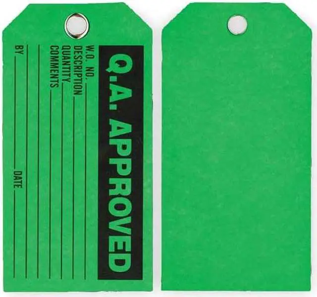Alt view image 2 of 2 - ZORO SELECT 2RMV5 Production Status Tag, Cleaning and Maintenance, Cardstock, 3