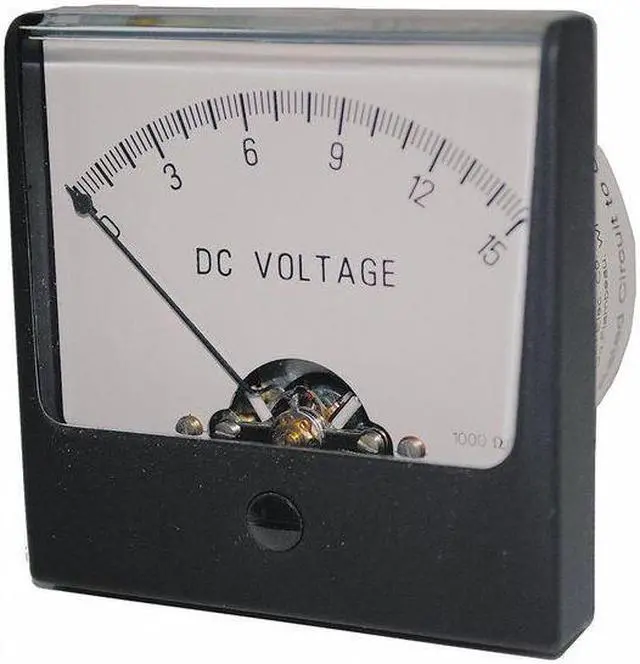 Alt view image 2 of 2 - ZORO SELECT 12G407 Analog Panel Meter,AC Voltage,0-300 AC V