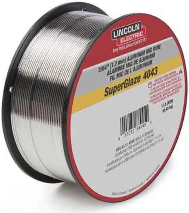 Alt view image 3 of 3 - LINCOLN ELECTRIC ED030310 MIG Welding Wire,4043,.045,Spool
