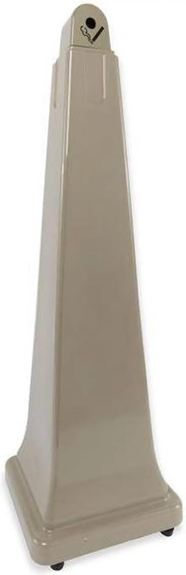 Alt view image 3 of 8 - Cigarette Receptacle,1 gal.,Tan RUBBERMAID FG257088BEIG