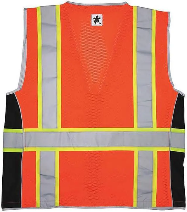 Alt view image 2 of 2 - MCR SAFETY SURVCL2OM High Visibility Vest,M Size,Unisex