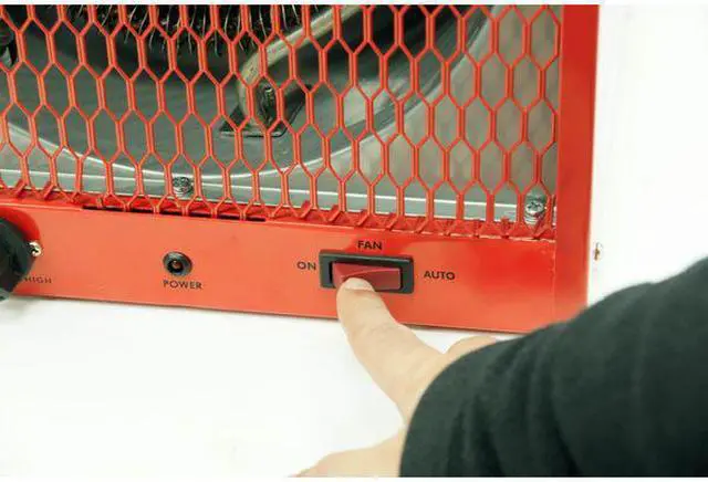 Alt view image 8 of 11 - DAYTON 3VU36 Portable Electric Jobsite & Garage Heater, 5600W/4200W, 208/240V AC