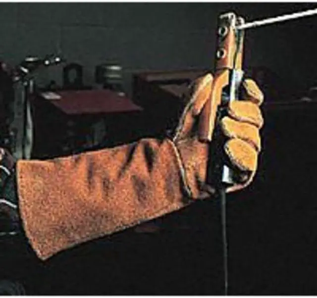 Alt view image 4 of 5 - STEINER P750-L Welding Gloves, Gauntlet Cuff, Straight Thumb, Pigskin, L, 1 PR