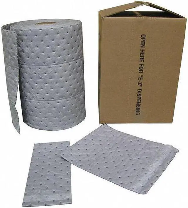Alt view image 2 of 6 - BRADY HT550 Sorbent Roll, 8 gal, 15 in x 50 ft, Universal, Gray, Polypropylene