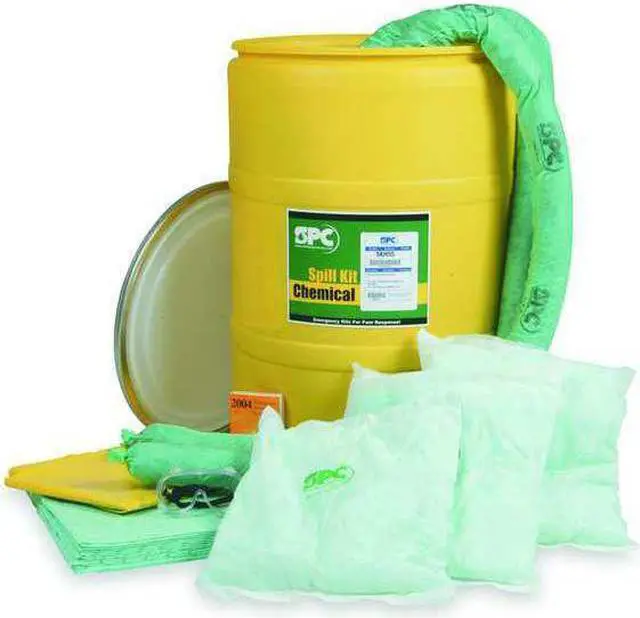 Alt view image 5 of 6 - BRADY SPC ABSORBENTS SKH-55 Spill Kit, Chem/Hazmat, Yellow
