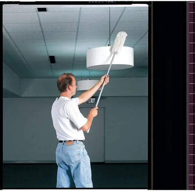 Alt view image 3 of 3 - RUBBERMAID COMMERCIAL FGT11000GY00 Extendable Duster,Cotton,15-1/4"L