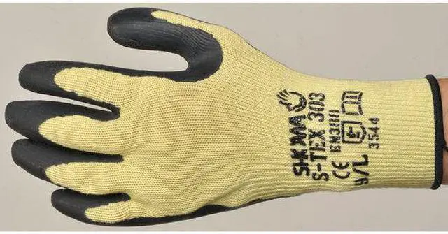 Alt view image 6 of 7 - Cut Resistant Gloves, Yellow/Black, XL, PR