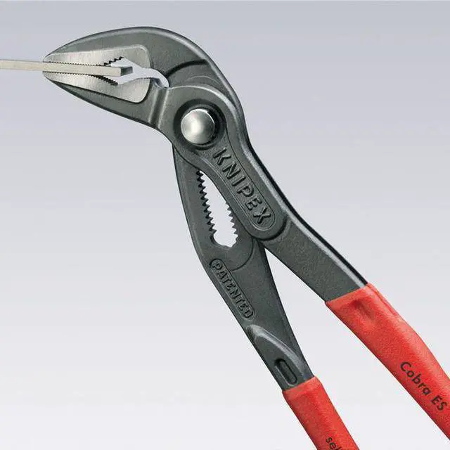 Alt view image 8 of 9 - KNIPEX 87 51 250 10" Knipex Cobra ES Water Pump Pliers Extra-Slim, Plastic Grip