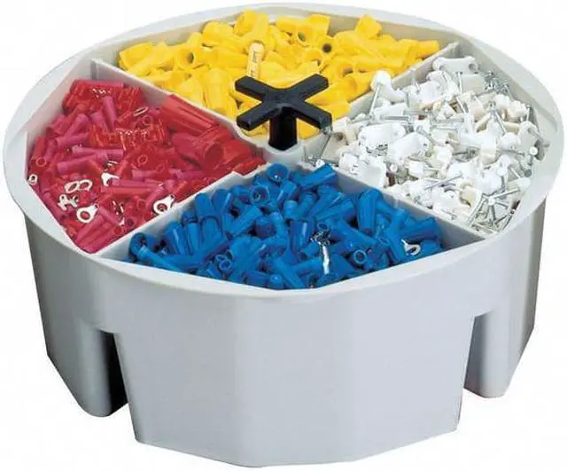 Alt view image 3 of 5 - CLC WORK GEAR 1152 Bucket Tool Organizer, Off-White, Plastic, 4 Pockets