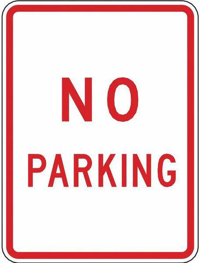 Alt view image 3 of 3 - LYLE R8-3-12HA No Parking Parking Sign, 12 in W, 18 in H, English, Aluminum,