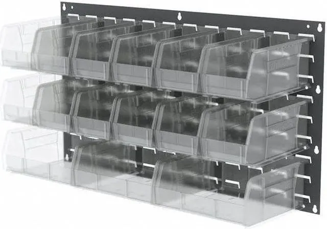 Alt view image 4 of 5 - AKRO-MILS 30235SCLAR 5"L x 11"W x 10-7/8"H Clear Hang and Stack Bin