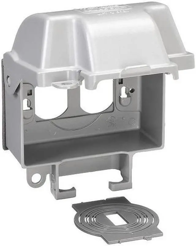 Alt view image 7 of 8 - TAYMAC MX3300 1 Gang -Gang Horizontal Weatherproof Cover, ,Aluminum