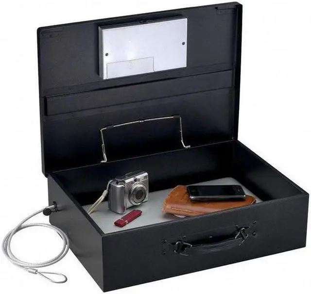 Alt view image 9 of 9 - Sentry Safe PL048E Portable Security Safe 0.49 ft³ - Electronic Lock Bolt(s) - 5.8" x 17.5" x 13.6" - Black