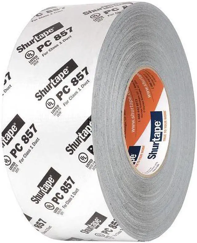Alt view image 9 of 12 - Duct Tape,55m L,2-27/32 in. D,Silver SHURTAPE PC 857