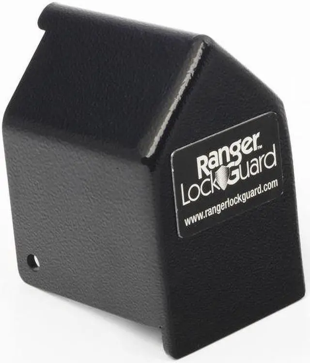 Alt view image 8 of 8 - RANGER LOCK RGST-1L Padlock Guard,Hardened Steel,Blk,2-3/4"L
