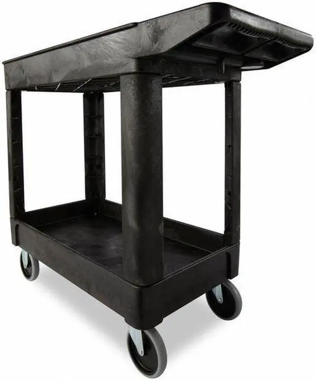 Alt view image 6 of 8 - RUBBERMAID FG450089BLA High Density Structural Foam Utility Cart with Deep