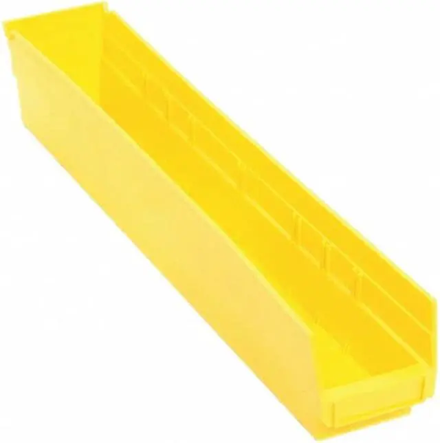 Alt view image 2 of 4 - QUANTUM STORAGE SYSTEMS QSB105YL Yellow Shelf Bin, 23-5/8"L x 4-1/8"W x 4"H