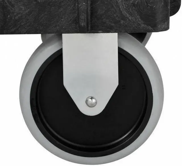 Alt view image 7 of 9 - RUBBERMAID FG9T6600BLA Utility Cart 500 lb. Capacity, 34"L x 16"W