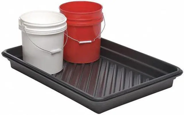 Alt view image 2 of 5 - ULTRATECH 1034 Spill Tray, 18 Gallon Spill Capacity, Polyethylene, 36 in L x 24