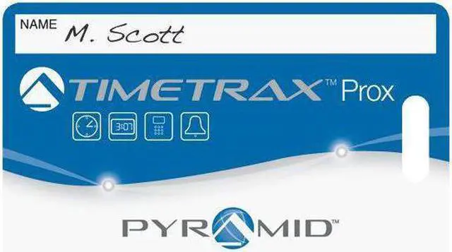 Alt view image 5 of 5 - PYRAMID 42454 Proximity Badge,Blue/White,PK15