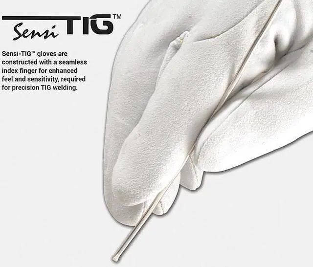 Alt view image 3 of 3 - STEINER INDUSTRIES 0228-M Welding Gloves,TIG Application,Beige,PR
