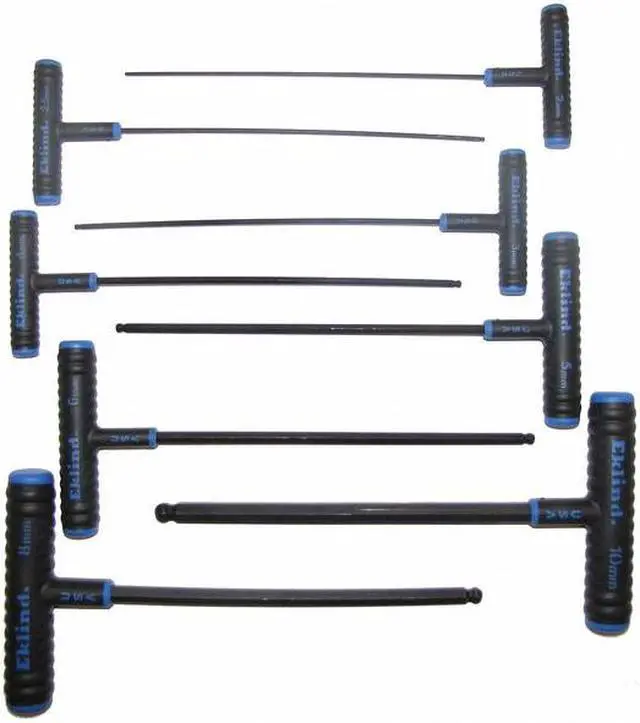 Alt view image 4 of 5 - EKLIND 64808 8 Piece Metric T-Shape Hex Key Set, 64808