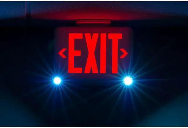 Alt view image 3 of 3 - HUBBELL LIGHTING - DUAL-LITE EVCURWD HUBBELL LIGHTING DUALLITE Exit Sign/