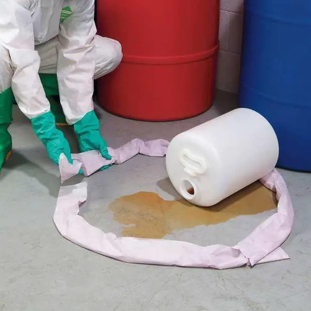 Alt view image 5 of 6 - PIG PIG309 Sorbent Sock, 1 gal, 2 in x 48 in, Acids, Pink, 4 PK