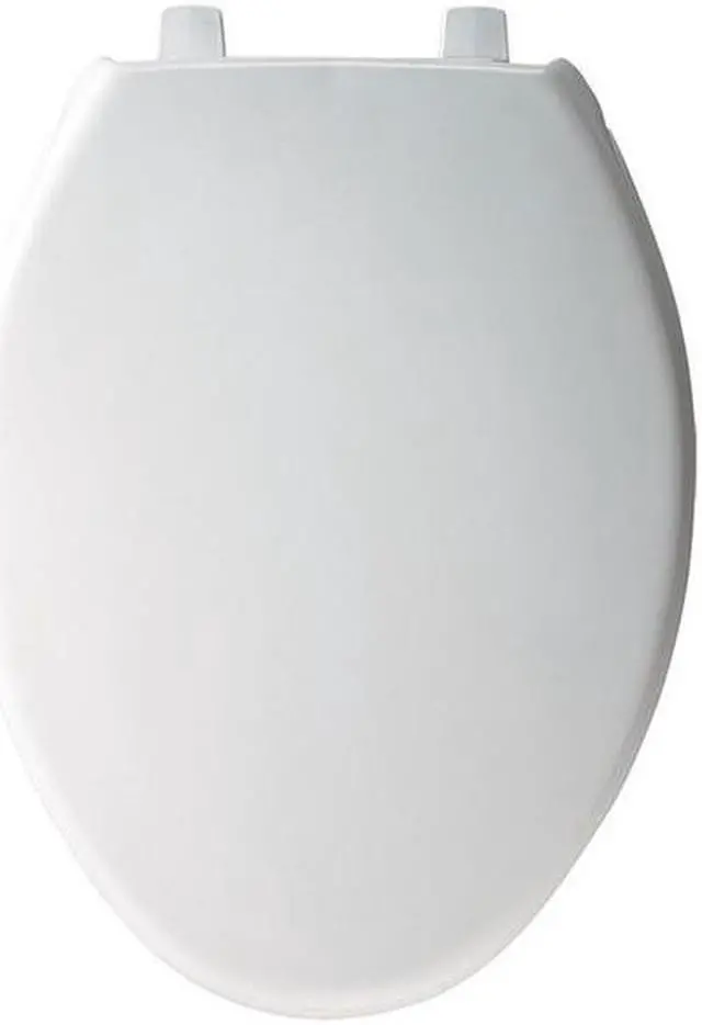 Alt view image 4 of 5 - BEMIS 7800TDG-000 Toilet Seat, With Cover, Plastic, Elongated, White