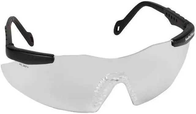Alt view image 2 of 6 - SMITH & WESSON 19794 Safety Glasses, Wraparound Clear Polycarbonate Lens,