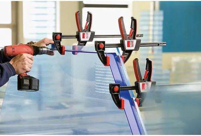 Alt view image 2 of 4 - BESSEY EZS30-8 12" Bar Clamp, Plastic Handle and 3 1/2 in Throat Depth