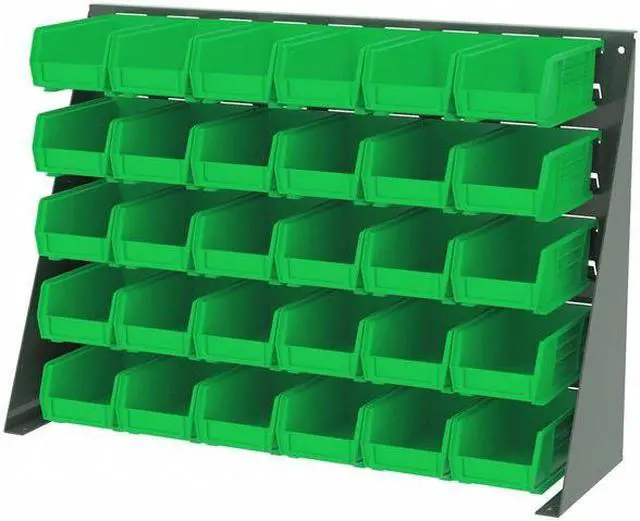 Alt view image 2 of 2 - AKRO-MILS 30220GREEN Green Hang and Stack Bin, 7-3/8"L x 4-1/8"W x 3"H