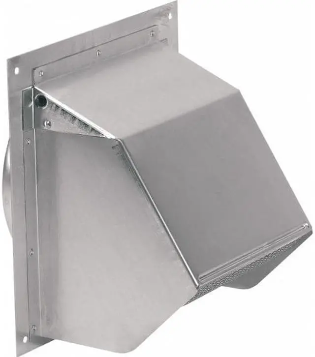 Alt view image 4 of 5 - Cap Wall Rnd Duct 6 In Plstc LAMBRO INDUSTRIES Range Hood Accessories 351G Gray