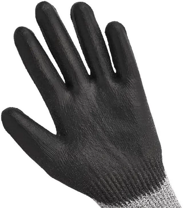 Alt view image 4 of 7 - KLEENGUARD 47106 Knit Gloves, Cut Level A4 ,Dipped ,Polyurethane ,Smooth ,XS 1
