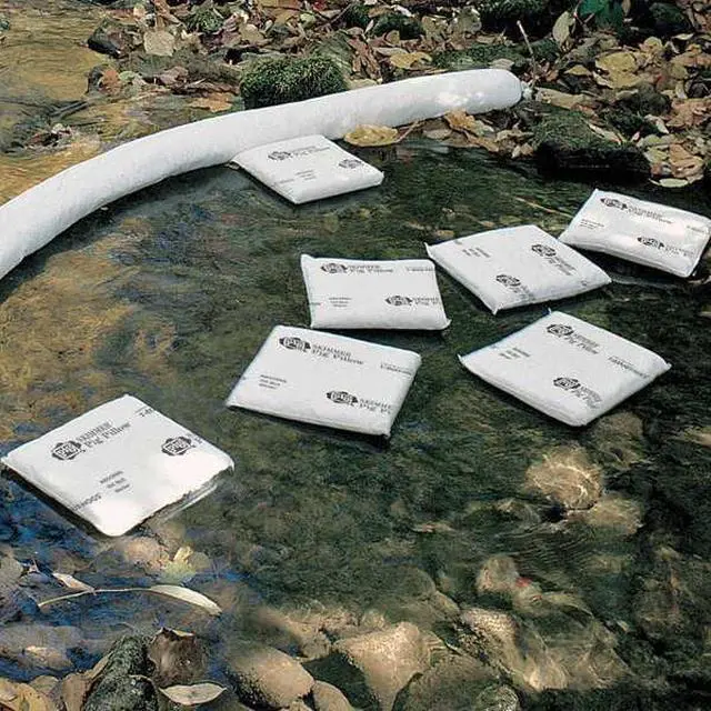 Alt view image 2 of 3 - PIG PIL405 Sorbent Pillow, 5 gal, 12 in x 12 in, Oil, White, 10 PK