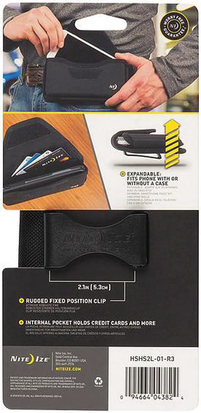 Alt view image 3 of 3 - NITE IZE HSHS2L-01-R3 Cell Phone Holder,Black