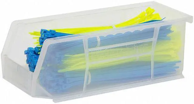 Alt view image 4 of 4 - AKRO-MILS 30224SCLAR 4"L x 4-1/8"W x 10-7/8"H Clear Hang and Stack Bin