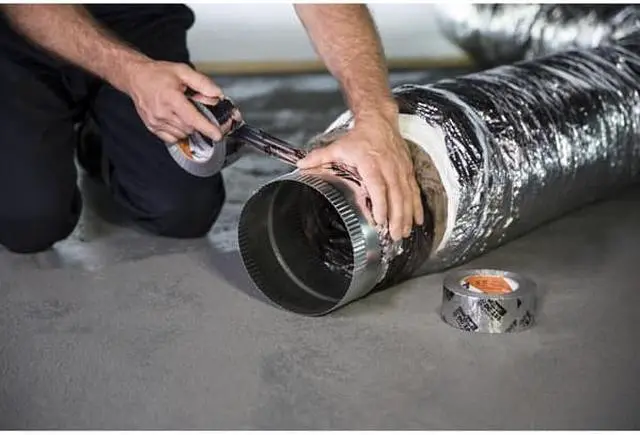 Alt view image 3 of 9 - Shurtape DC 181 HVAC Grade Flex Cloth Duct Tape, 110m Length x 48mm Width, Metalized with Black Print Pack of 1