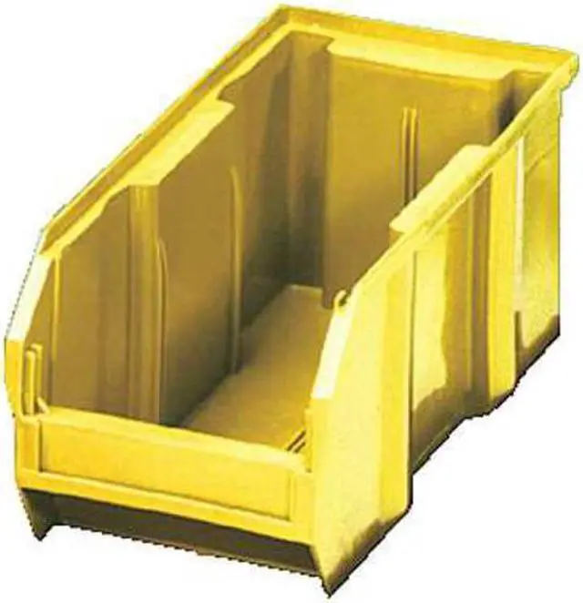 Alt view image 6 of 7 - QUANTUM STORAGE SYSTEMS QUS240YL Yellow Hang and Stack Bin, 14-3/4"L x 8-1/4"W