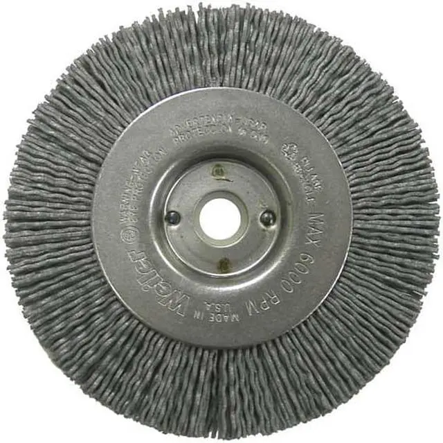Alt view image 4 of 4 - WEILER 97593 Wire Wheel Wire Brush, Arbor, 4", 1/2" W
