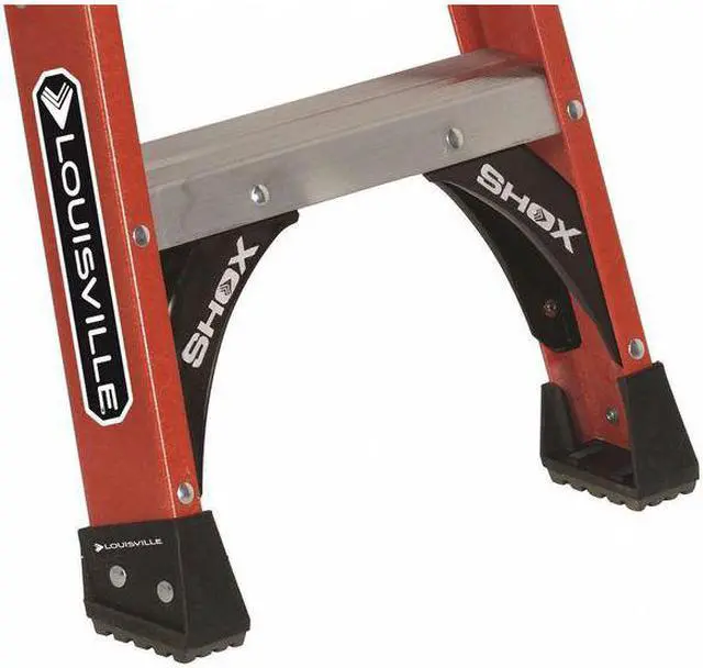 Alt view image 7 of 9 - LOUISVILLE FM1404HD 4 ft Fiberglass Twin Stepladder, 375 lbs. Capacity